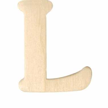 Hobby houten letter l