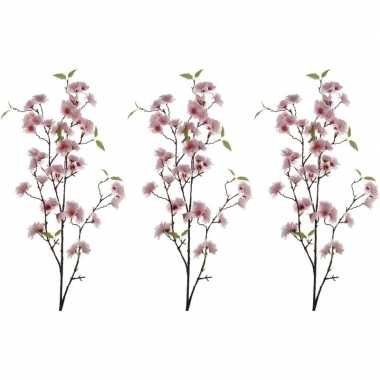 Hobby x roze sakura/kersenbloesem kunsttakken kunstplanten