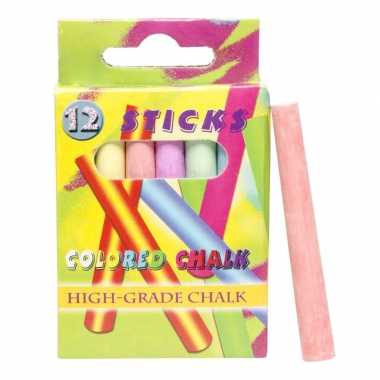 Hobby x schoolbord krijtjes gekleurd