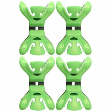 Hobby x slingers/decoratie ophangen slingerklemmen groen