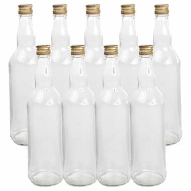 Hobby x stuks diy glazen cadeau/decoratie flesjes ml dop