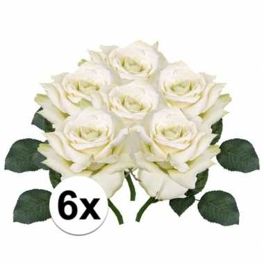 Hobby x witte roos kunstbloemen