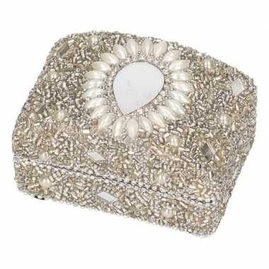 Hobby zilver bewaardoosje oriental rechthoek