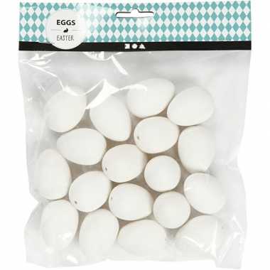 X plastic kwartel eieren hobby/knutsel materiaal