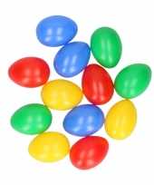 Hobby gekleurde plastic eieren stuks