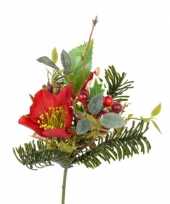 Hobby kerststuk instekertje rood