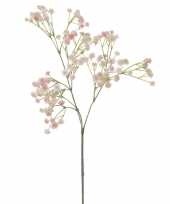Hobby kunstbloemen gipskruid gypsophila takken roze 10264674