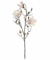 Hobby licht roze magnolia beverboom kunsttak kunstplant