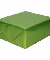 Hobby luxe inpakpapier cadeaupapier groen zijdeglans
