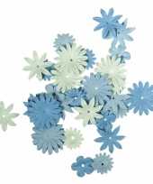 Hobby papieren knutsel bloemen blauw