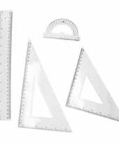 Hobby school wiskunde linialen set