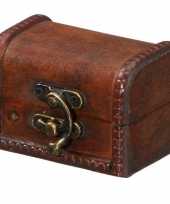 Hobby sieraden kistje donkerbruin kinderen