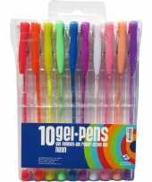 Hobby stuks neon gekleurde gelpennen