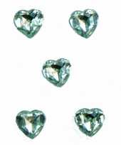 Hobby transparante hartjes diamanten stuks