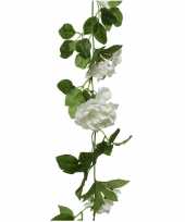 Hobby witte bloemen kunstplanten slingers bloemenslingers