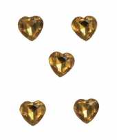 Hobby x gouden decoratie hartjes diamanten