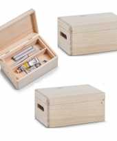 Hobby x houten kistje deksel inzet tray vakverdeling 10234875