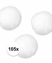 Hobby x knutsel pompons mm wit 10107956