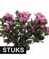 Hobby x kunstplanten azalea roze 10140437