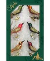 Hobby x luxe glazen gekleurde vogels clip 10241578