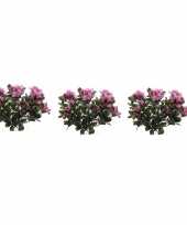 Hobby x roze azalea kunstplant binnen 10162522
