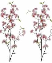 Hobby x roze sakura kersenbloesem kunsttakken kunstplanten