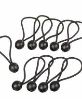 Hobby x set zwarte elastische bevestigings banden materiaal kogelstoppers stuks