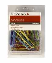 Hobby x stuks grote gekleurde paperclips mm