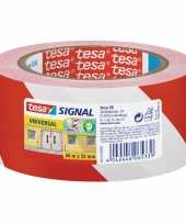 Hobby x tesa afzettape markeertape rood wit mtr 10200851
