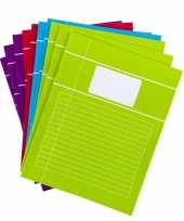 Hobby x vrolijk gekleurde a lijntjes schriften pakket