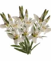 Hobby x witte lilium candidum witte lelie kunstbloemen 10139498