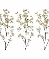 Hobby x witte sakura kersenbloesem kunsttakken kunstplanten 10163965