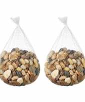 Hobby x zakjes mini decoratie steentjes netje kg 10241755